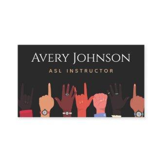 ASL Sign Language Instructor Teacher Translator