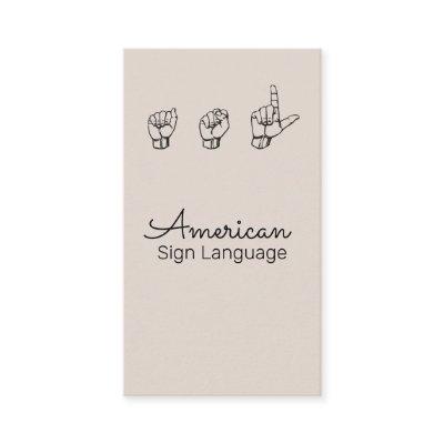 ASL, Sign Language,  Translator