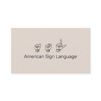 ASL, Sign Language,  Translator