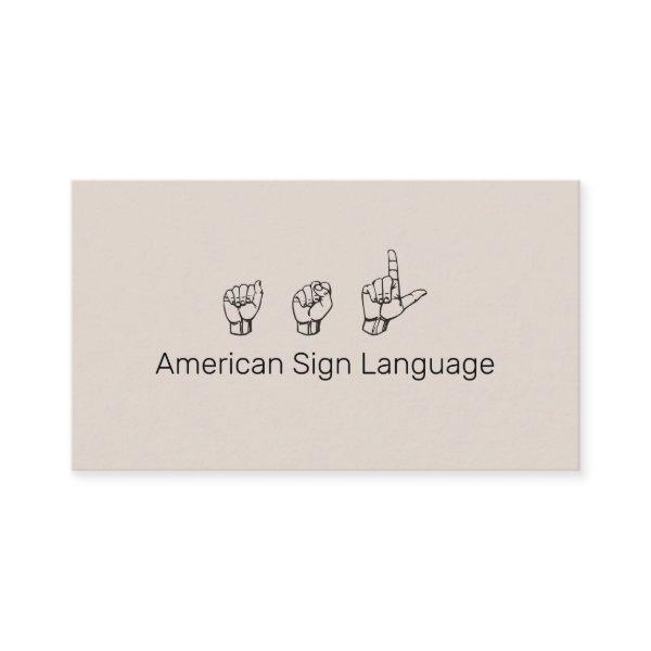 ASL, Sign Language,  Translator