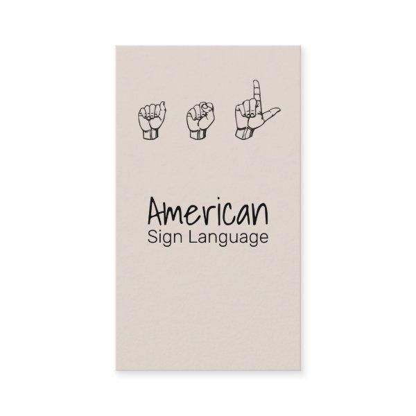 ASL, Sign Language,  Translator