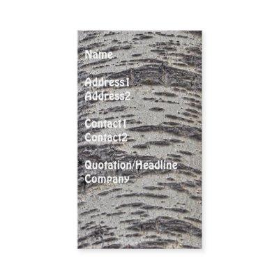 Aspen Bark Tree Photo-sample Biz Card