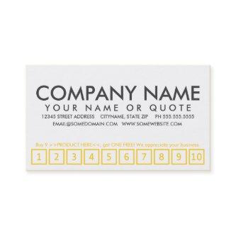 aspen trees loyalty punch card