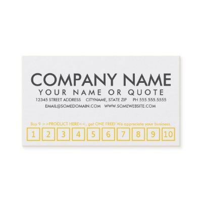 aspen trees loyalty punch card