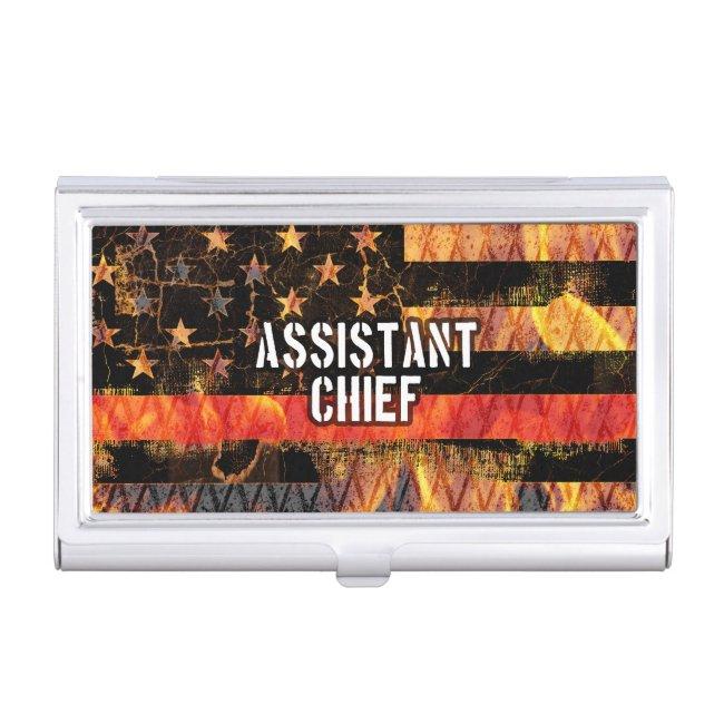 Assistant Chief Firefighter Flag Case