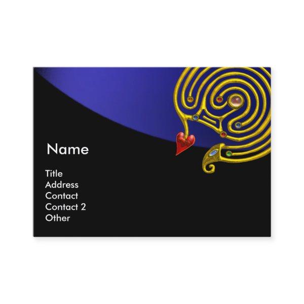 ASTRAL LABYRINTH,ASTROLOGY ZODIAC CHART Black Blue
