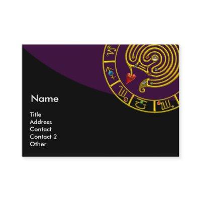 ASTRAL LABYRINTH,ASTROLOGY ZODIAC CHART Purple