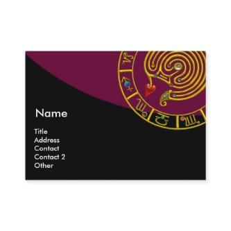 ASTRAL LABYRINTH,ASTROLOGY ZODIAC CHART Purple