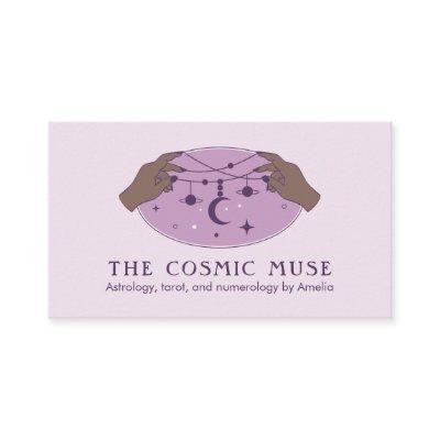 Astrologer Cosmic Moon and Planets with Hands