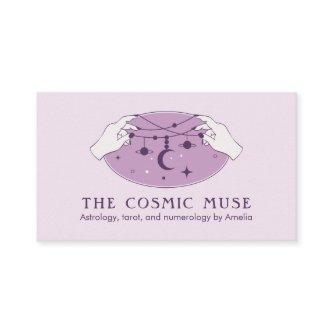 Astrologer Cosmic Moon and Stars with Hands
