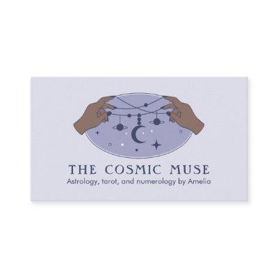 Astrologer Cosmic Moon and Stars with Hands