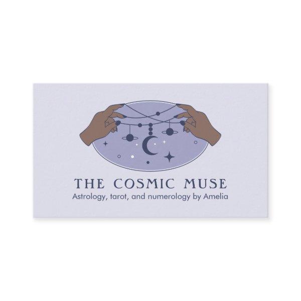 Astrologer Cosmic Moon and Stars with Hands