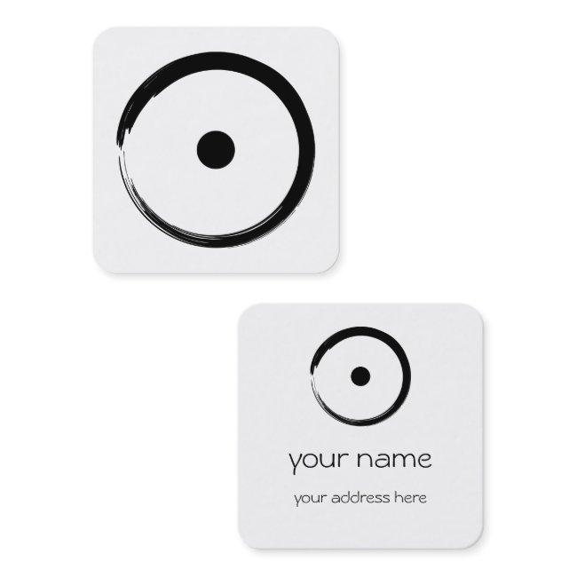 Astrological Sun Sign - Buddhism Zen Circle 1 Square