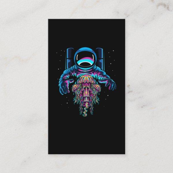 Astronaut Jelly Fishes Colorful Cosmonaut