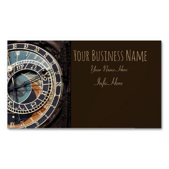 Astronomical Clock In Praque Magnetic Business Car  Magnet