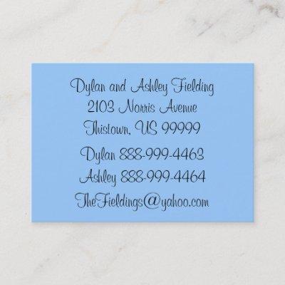 At Home Address Calling Card