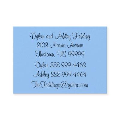 At Home Address Calling Card