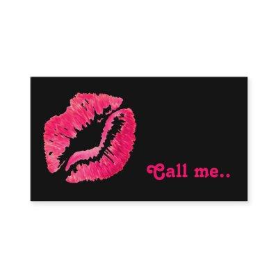 attention getting lip print