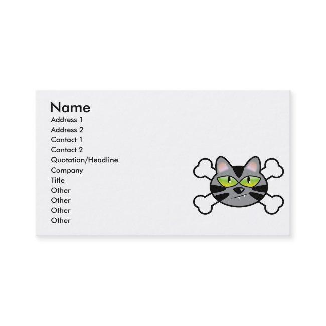 attitude kitty cat and crossbones