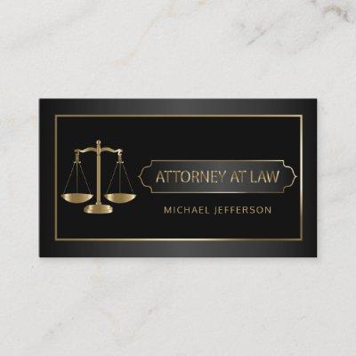 Attorney at Law - Black and Gold