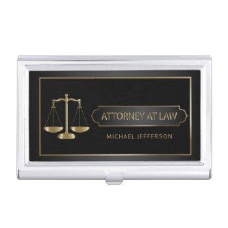 Attorney at Law - Black and Gold  Case