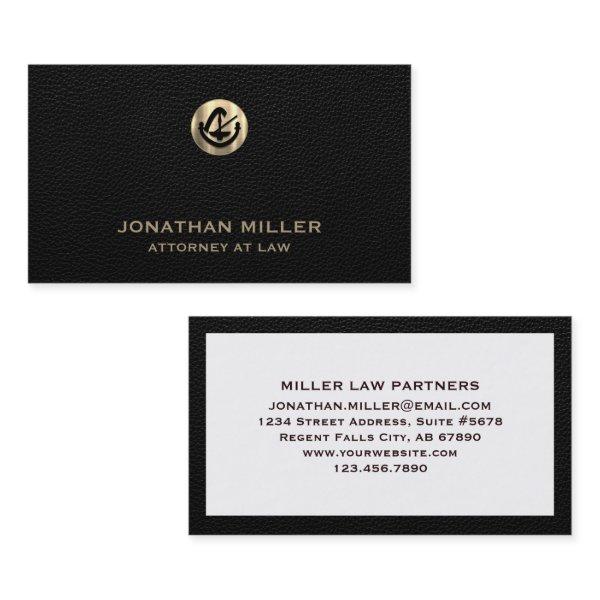 Attorney at Law Black Leather Print