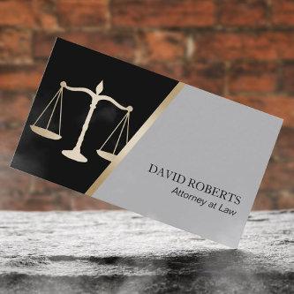 Attorney at Law Classic Black & Gold Lawyer