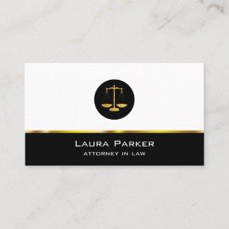 Attorney At Law Gold Black  Legal Scale Profession