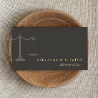 Attorney at Law Justice Scale Black