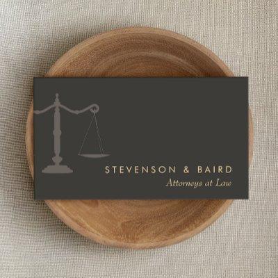 Attorney at Law Justice Scale Black