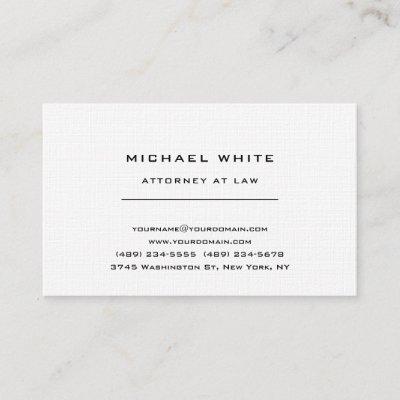 Attorney at Law Linen Minimalist Classical Pro
