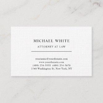 Attorney at Law Linen Minimalist Classical Pro
