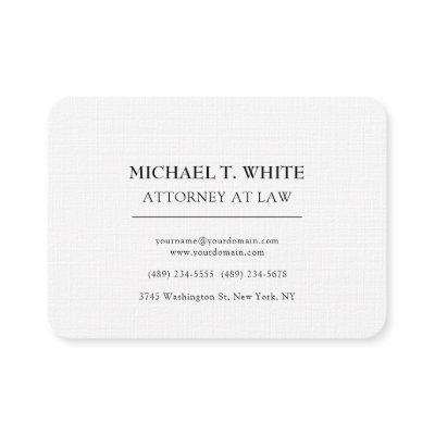 Attorney at Law Linen Minimalist Professional
