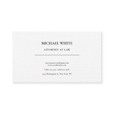 Attorney at Law Linen Minimalist Professional