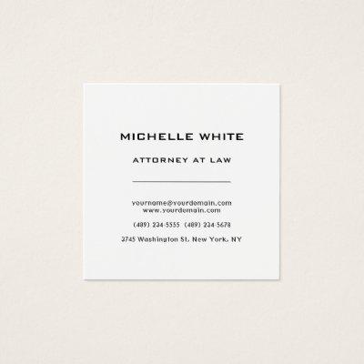 Attorney at Law Minimal Professional Profile Card