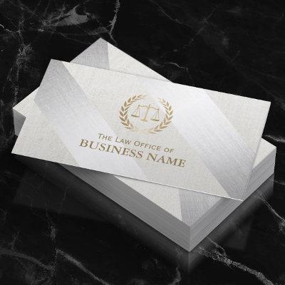 Attorney at Law Modern Silver & Gold Lawyer