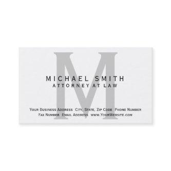 Attorney at Law White Grey Minimal
