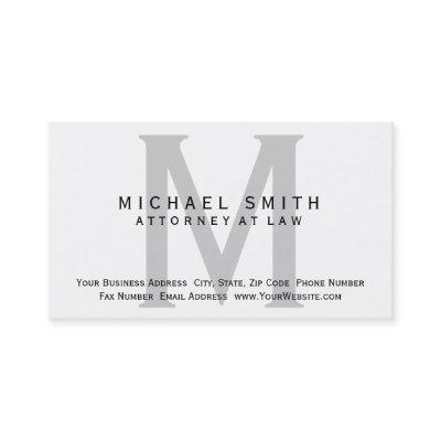 Attorney at Law White Grey Minimal