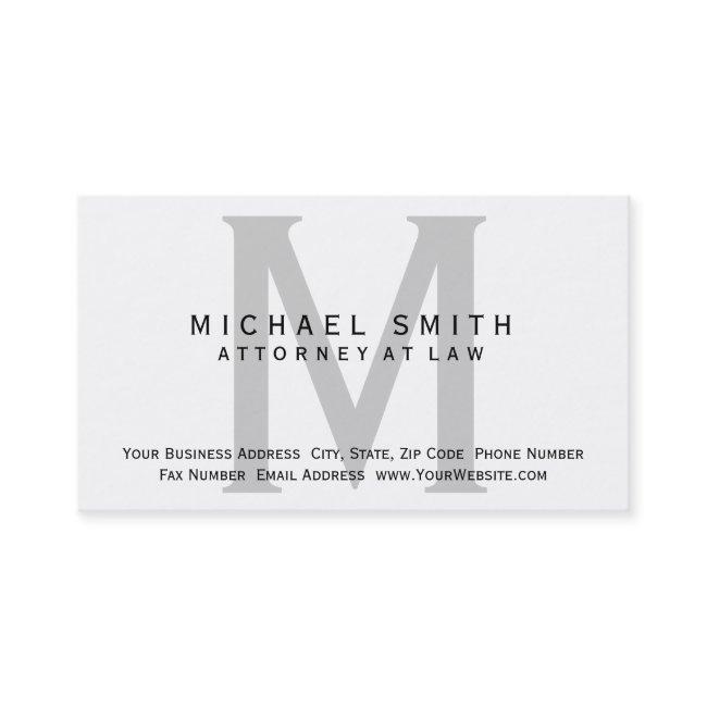 Attorney at Law White Grey Minimal