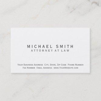 Attorney at Law White Simple Minimal