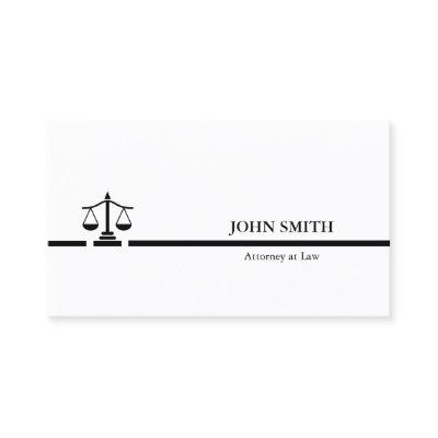 Attorney Black white Professional minimalist