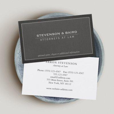 Attorney Dark Gray Linen Look
