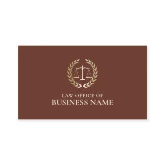 Attorney Lawyer Gold Scale of Justice Brick Red