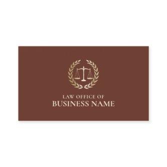 Attorney Lawyer Gold Scale of Justice Brick Red