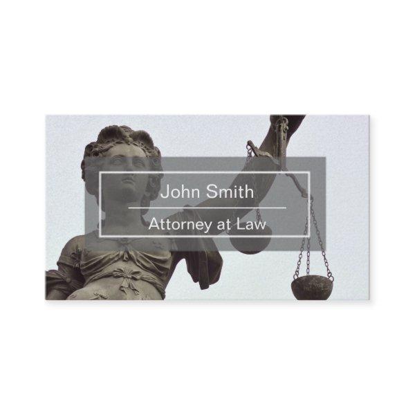 Attorney or Lawyer with Scales of Justice