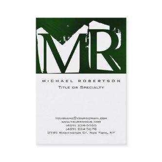 Attractive Monogram White Green Cool
