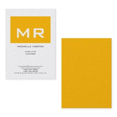 Attractive Monogram Yellow White Premium Pearl