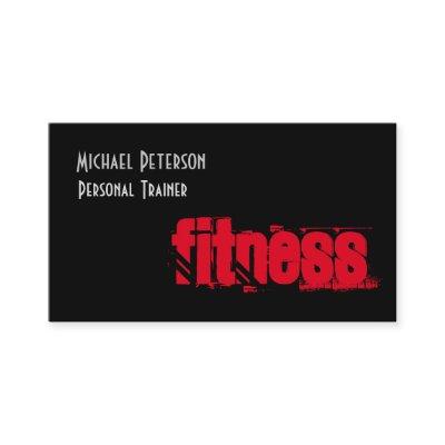 Attractive Unique Black Gray Personal Trainer