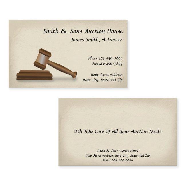 Auctioneer Judge