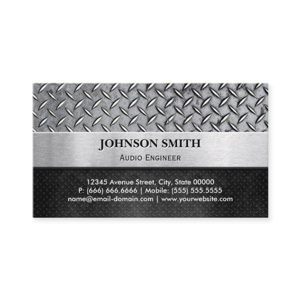 Audio Engineer - Diamond Metal Plate